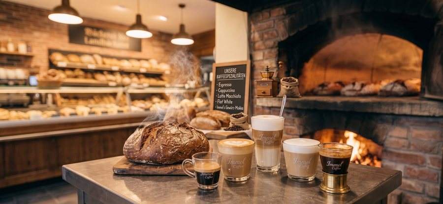 Immel Coffee Kaffeespezialitäten mit frischem Brot